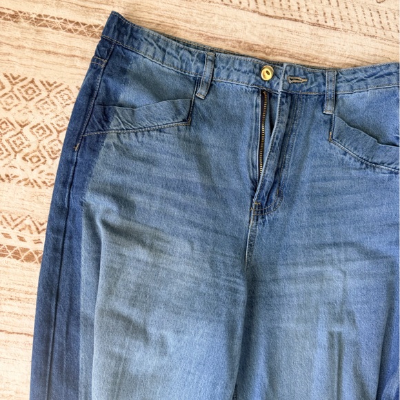 Vigoss extra high rise two tone wide leg jeans sz 29 - Picture 5 of 5